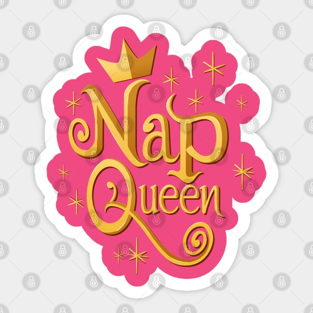 Sleeping Beauty - Nap Queen Sticker by Ryans_ArtPlace